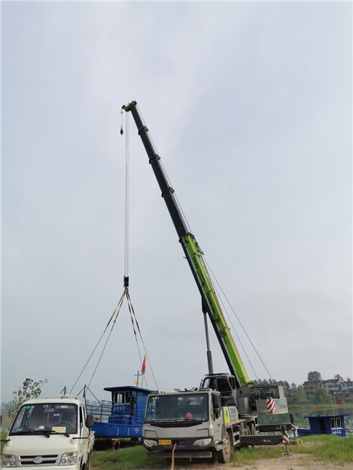 井陉矿区桥梁建设吊装案例